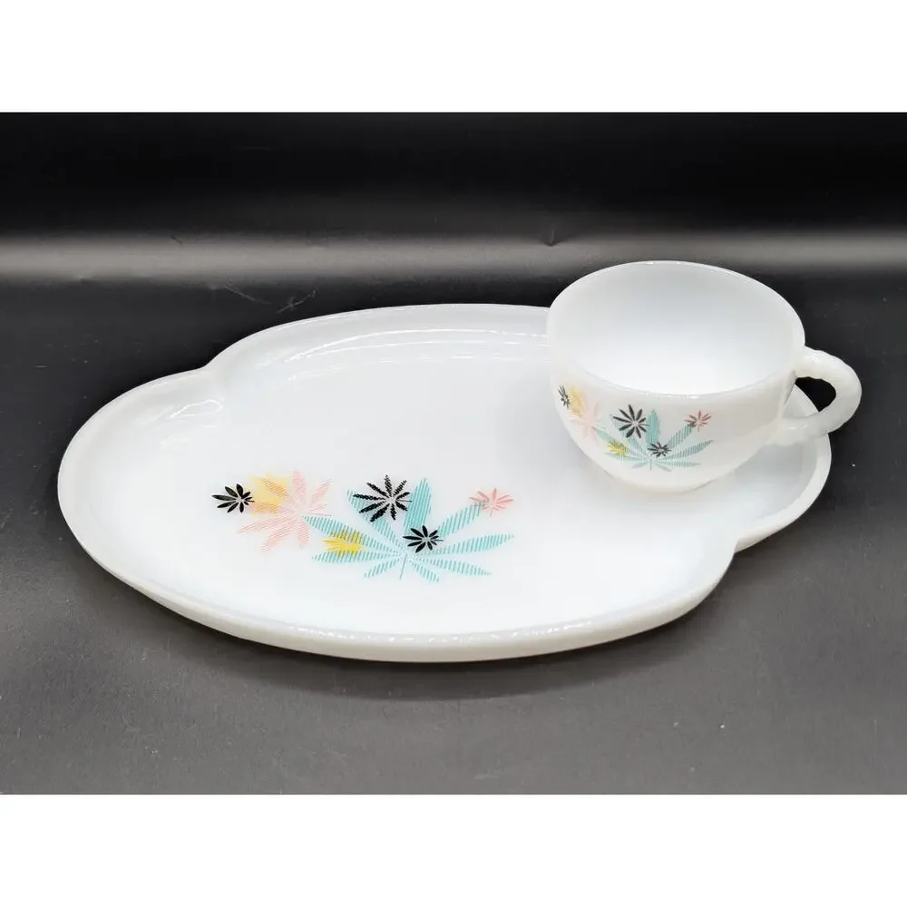 Atomic Flower Snack Plate/Cup Set